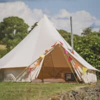4M Fire Retardant Bell Tent with Stove Hole