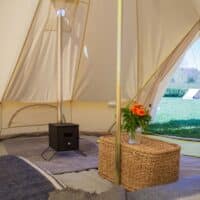 5M Fire Retardant Bell Tent with Stove Hole - Image 4