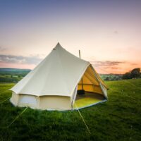 5m bell tent with stove hole