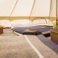 Inside 5m Bell tent