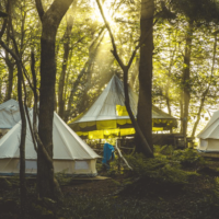 Wild Camp Experience Cornish Wave bell tents