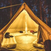 Wild Camp Experience Cornish Wave bell tents