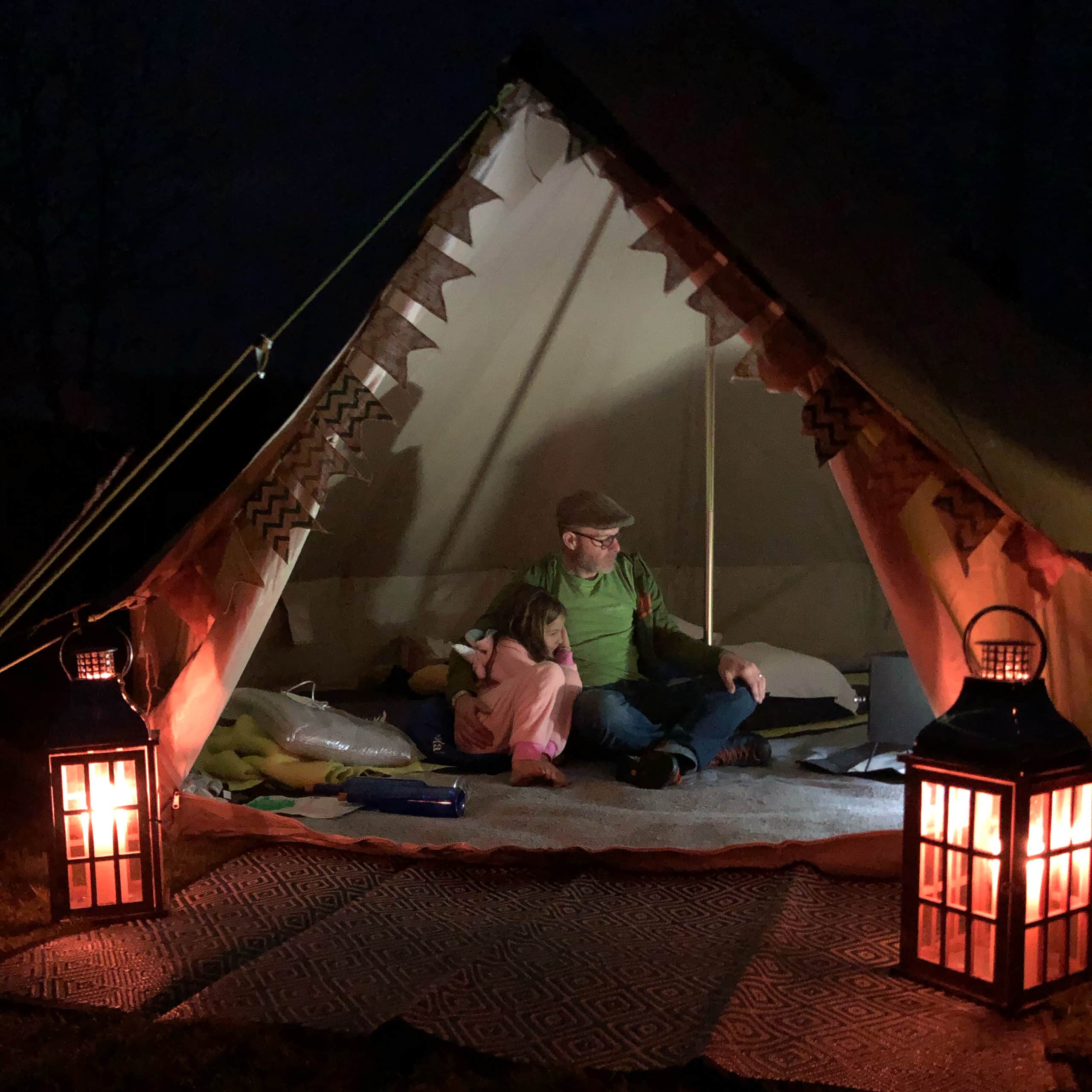 4m bell tent with stove hole