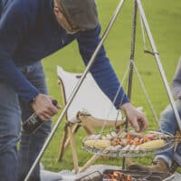 Portable tripod, pot and grill set - Image 5