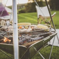Portable tripod, pot and grill set - Image 6