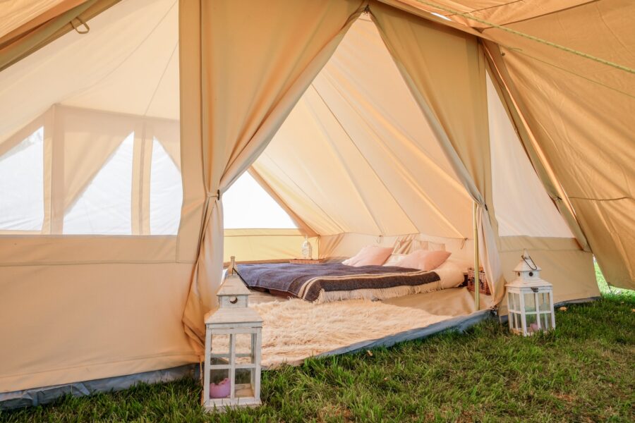 Touareg Fire Retardant Bell Tent with Stove Hole - Image 5