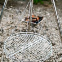Portable tripod, pot and grill set - Image 9