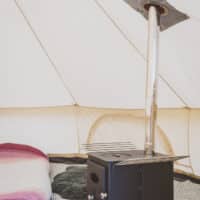 5M Fire Retardant Bell Tent with Porch and Stove Hole - Image 7