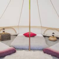 5M Fire Retardant Bell Tent with Porch and Stove Hole - Image 6